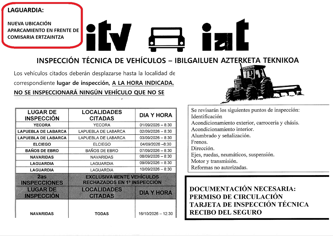 inspección tractores