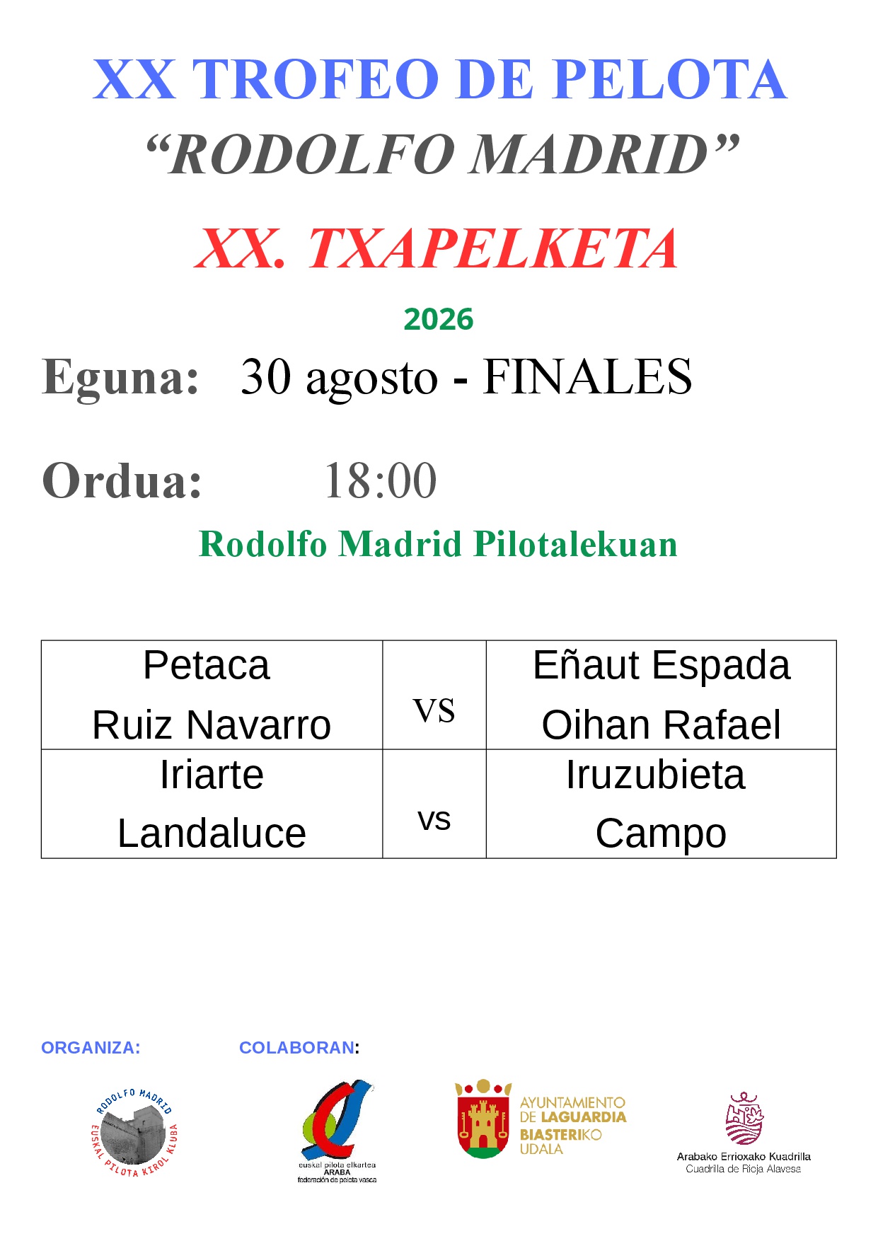 pelota 30 agosto