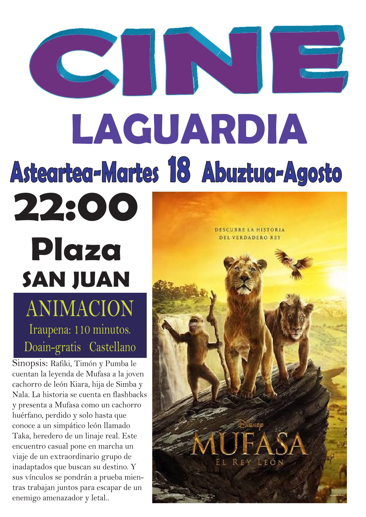 CINE Mufasa Laguardia 2026 1