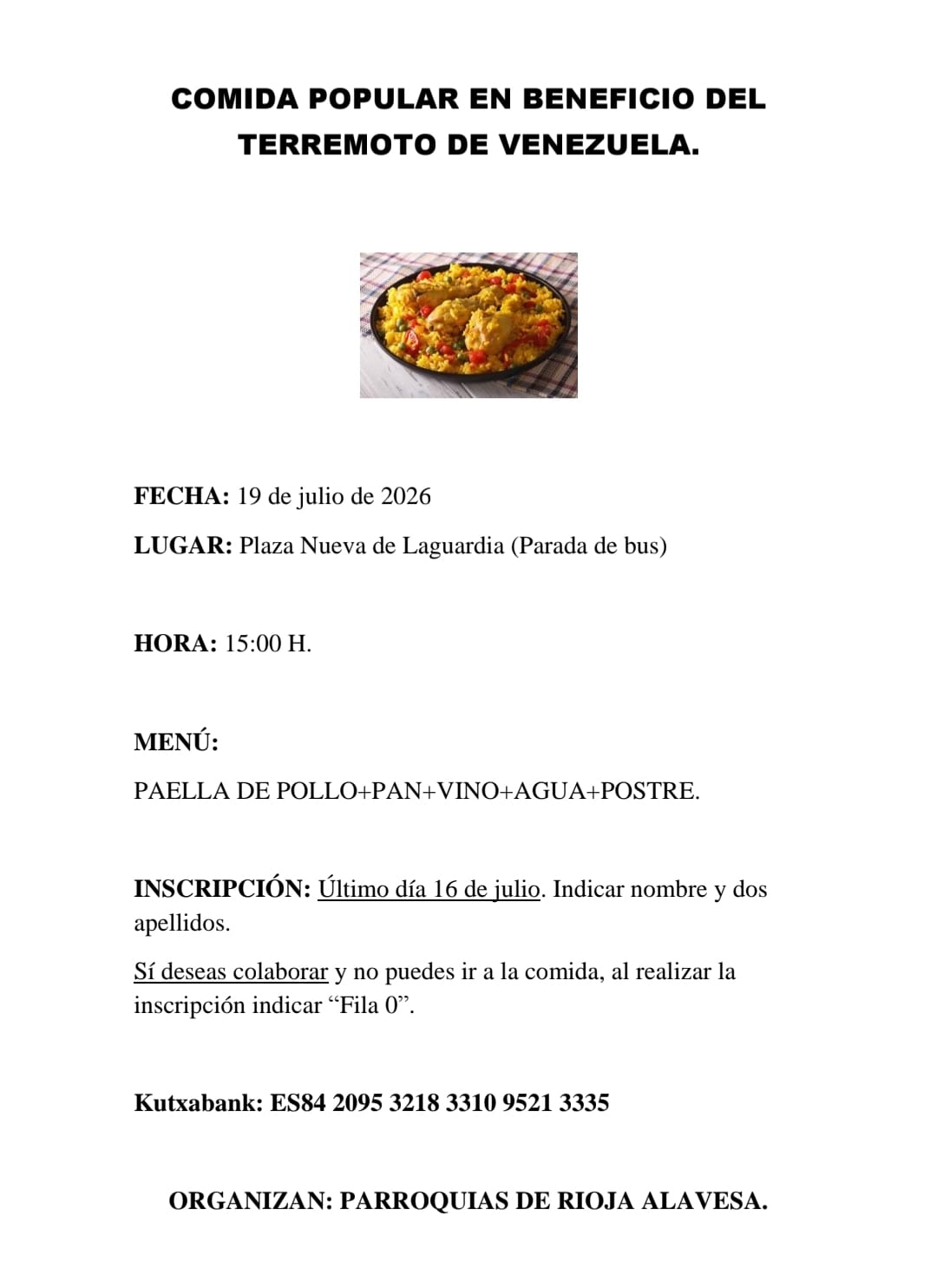 PAELLADA VENEZUELA